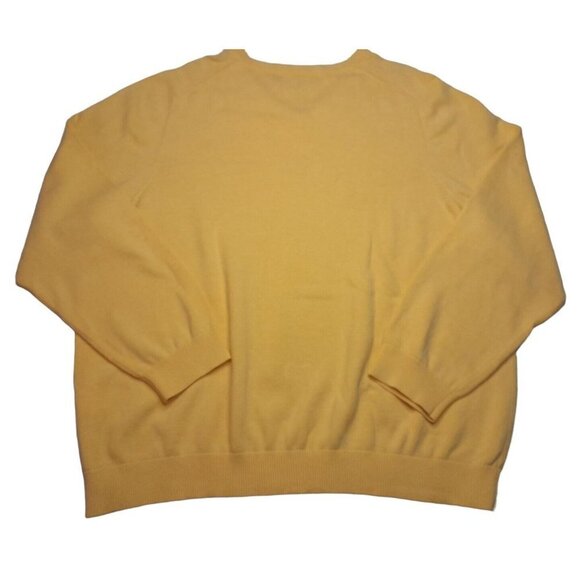 Vineyard Vines Shep & Ian Yellow V-Neck Sweater 100% Cotton Men's XXL - Picture 6 of 7